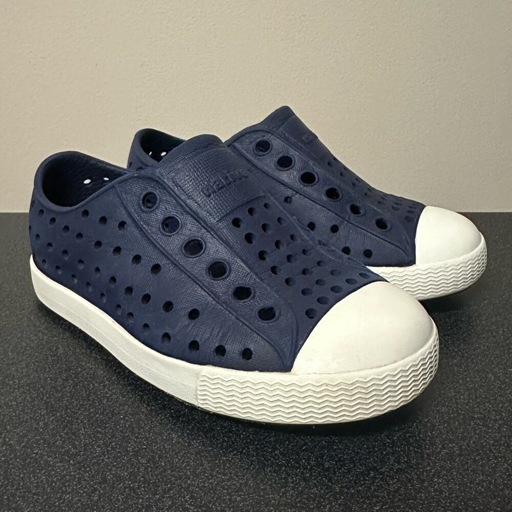 Native Jefferson Slip On Shoes Navy Blue Unisex Children’s Size 7